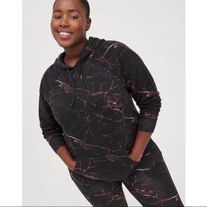 Torrid Hoodie - Everyday Fleece Black Marble